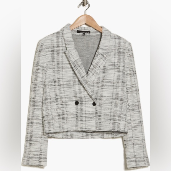 🎉HP🎉Amanda & Chelsea Double Breasted Cropped Jacket. Ladies Large. - Picture 3 of 14